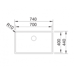 Zlewozmywak Blanco CLARON 700-IF stal Durinox z InFino 523 391